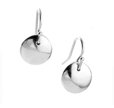 Aretes luneta plata.